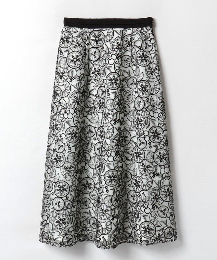 LOULOU WILLOUGHBY 【LOULOU WILLOUGHBY】フルーツチュールスカート ベージュ系 (19)