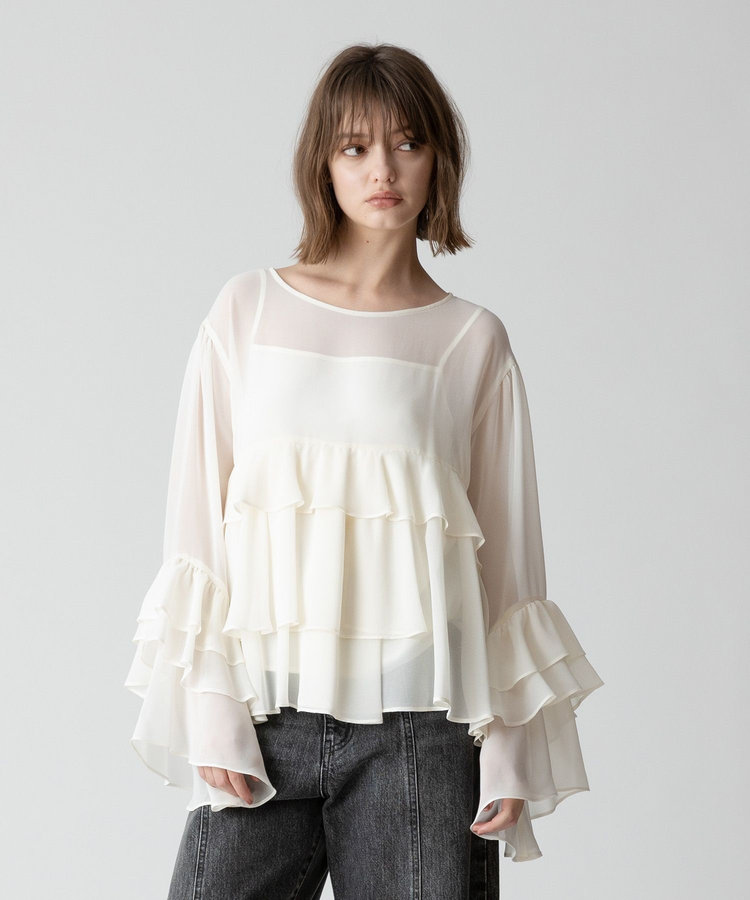 allureville ラッフルズブラウス オフホワイト (02)