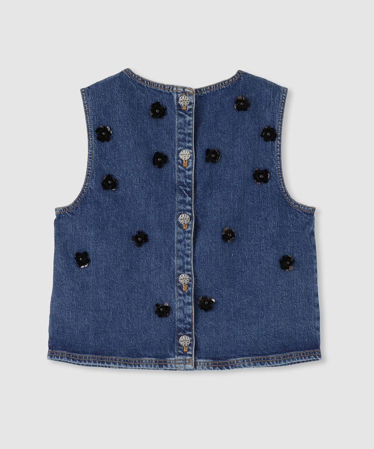 buying 【BAUM UND PFERDGARTEN(バウムアンドヘルガーデン)】 MADINE DENIM VEST インディゴ (66)