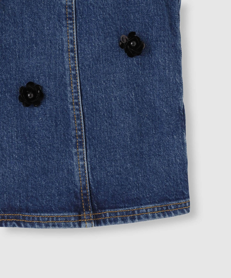 buying 【BAUM UND PFERDGARTEN(バウムアンドヘルガーデン)】 MADINE DENIM VEST インディゴ (66)