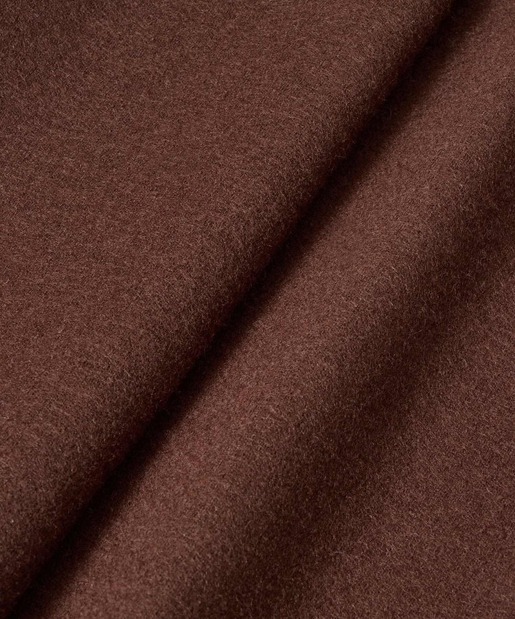 allureville ハードメルトンスムースミディスカート ブラウン (81)