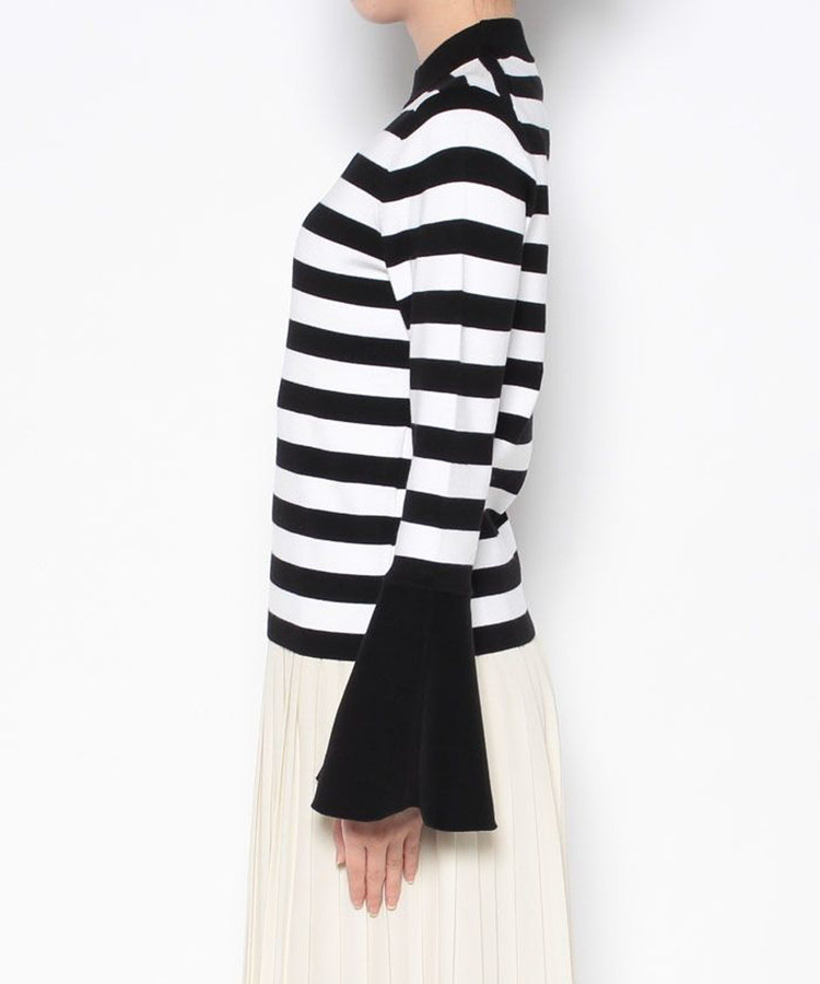 LOULOU WILLOUGHBY 【LOULOU WILLOUGHBY】トランペットカフプルオーバー ブラック (96)