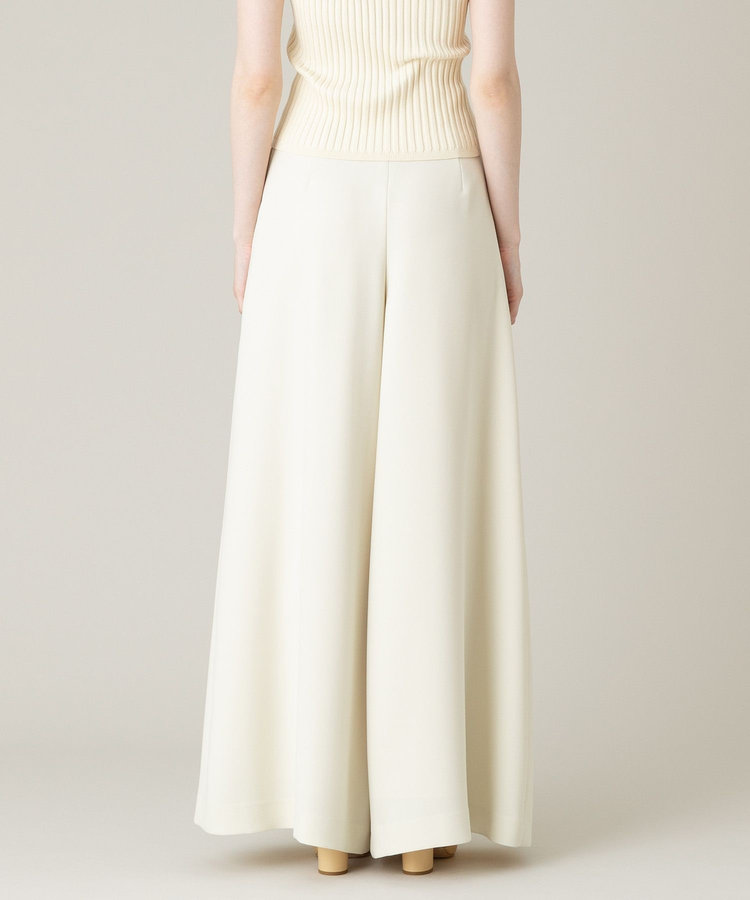 LOULOU WILLOUGHBY 【LOULOU WILLOUGHBY】ジョーゼットタックワイドパンツ アイボリー (04)