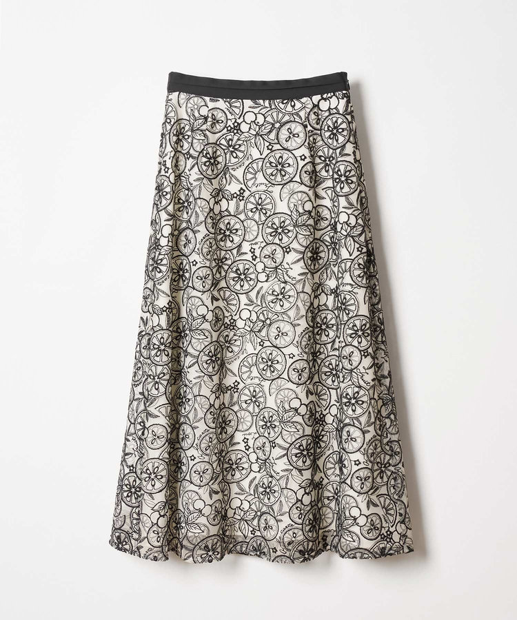 LOULOU WILLOUGHBY 【LOULOU WILLOUGHBY】フルーツチュールスカート ベージュ系 (19)