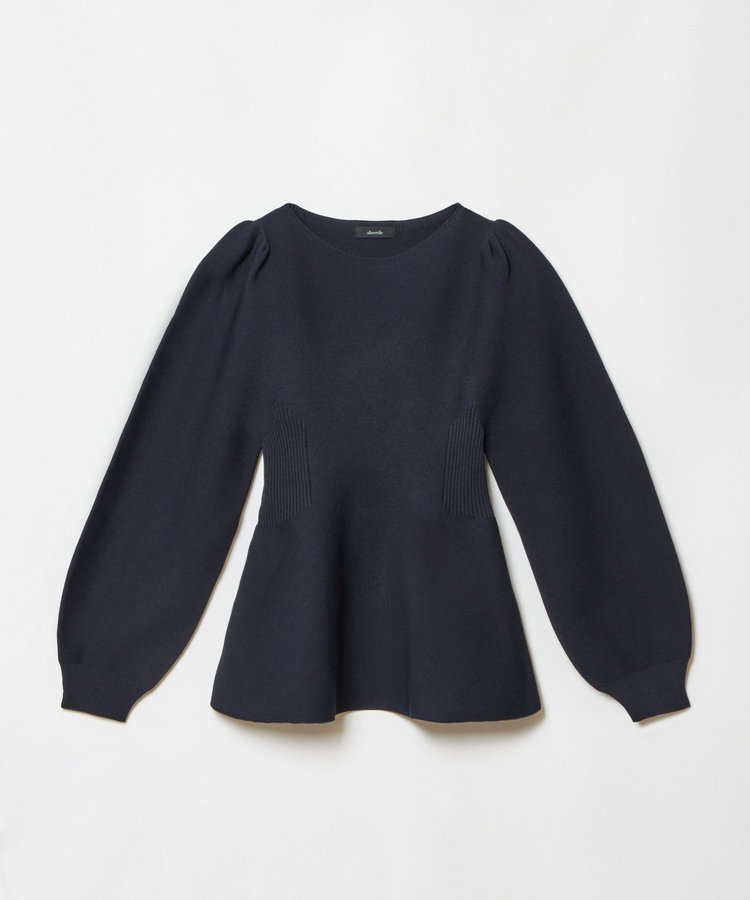 allureville バックレースアッププルオーバー ネイビー (65)