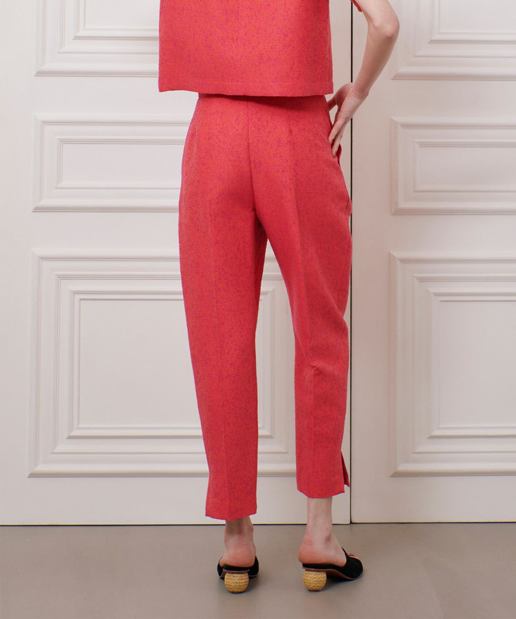 LOULOU WILLOUGHBY 【LOULOU WILLOUGHBY】グログランタックパンツ レッド (43)