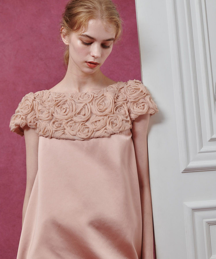 LOULOU WILLOUGHBY】チュールローズワンピース|allureville OFFICIAL