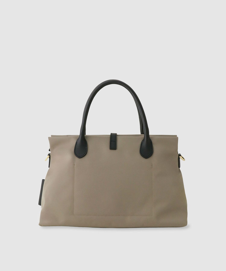 buying 【VIOLADORO(ヴィオラドーロ)】ナイロンベルテッドトート モカ (85)