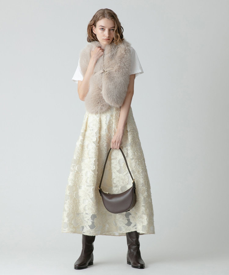 allureville バックジップロングブーツ ダークブラウン (82)