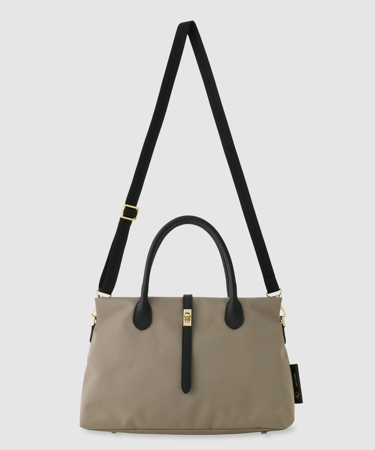 buying 【VIOLADORO(ヴィオラドーロ)】ナイロンベルテッドトート モカ (85)