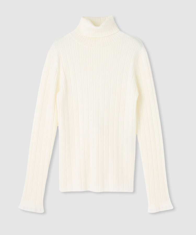 LOULOU WILLOUGHBY 【LOULOU WILLOUGHBY】ハーフチューブラータートルプルオーバー オフホワイト (02)