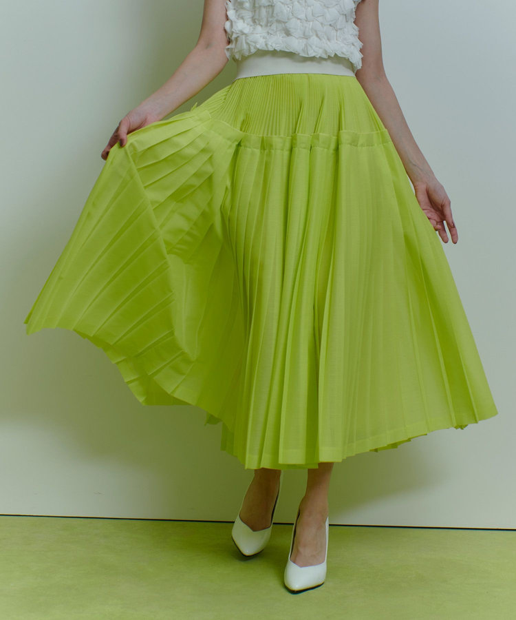 LOULOU WILLOUGHBY 【LOULOU WILLOUGHBY】カールマイヤープリーツスカート イエロー (21)