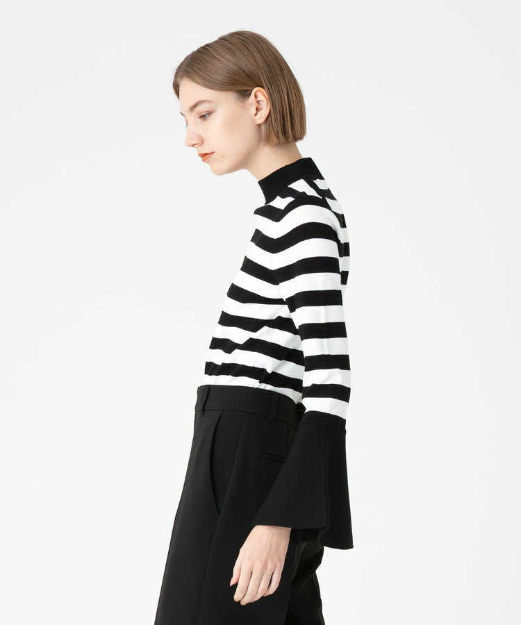 LOULOU WILLOUGHBY 【LOULOU WILLOUGHBY】トランペットカフプルオーバー ブラック (96)