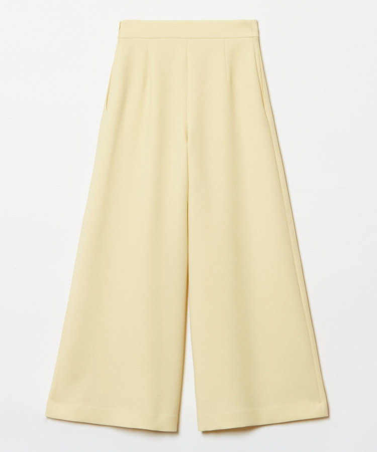 LOULOU WILLOUGHBY 【LOULOU WILLOUGHBY】ジョーゼットタックワイドパンツ イエロー (21)