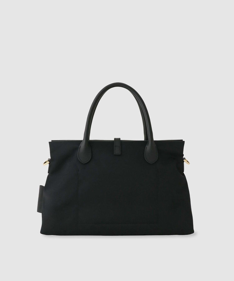 buying 【VIOLADORO(ヴィオラドーロ)】ナイロンベルテッドトート ブラック (95)