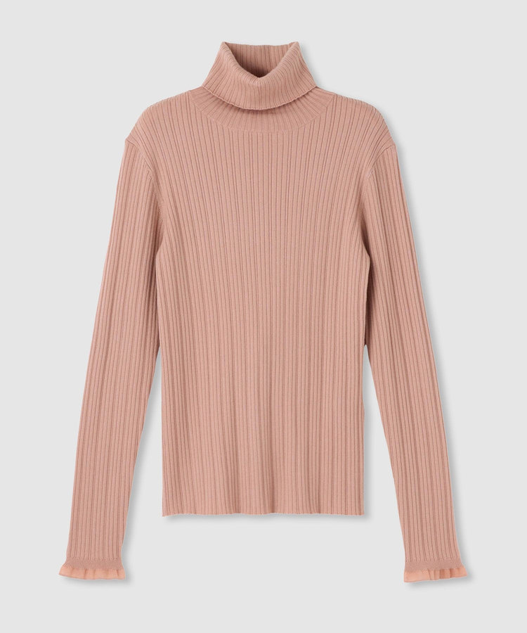 LOULOU WILLOUGHBY 【LOULOU WILLOUGHBY】ハーフチューブラータートルプルオーバー ベージュ (11)