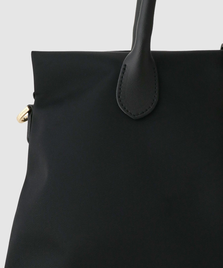 buying 【VIOLADORO(ヴィオラドーロ)】ナイロンベルテッドトート ブラック (95)