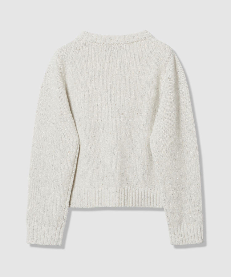 LOULOU WILLOUGHBY 【LOULOU WILLOUGHBY】GRAINYラメカーディガン ホワイト系 (08)