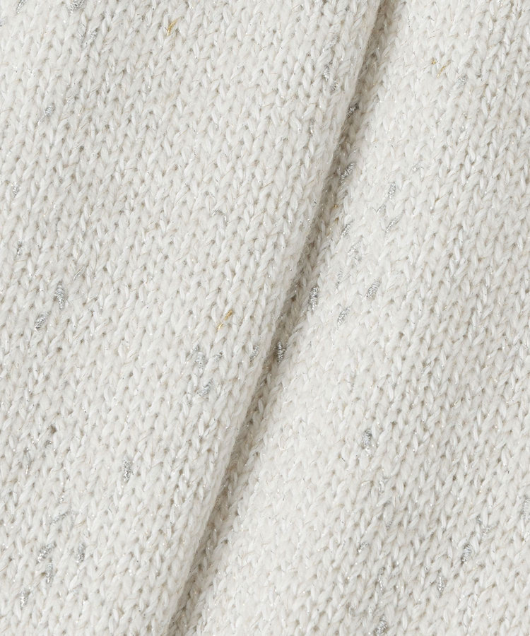 LOULOU WILLOUGHBY 【LOULOU WILLOUGHBY】GRAINYラメカーディガン ホワイト系 (08)