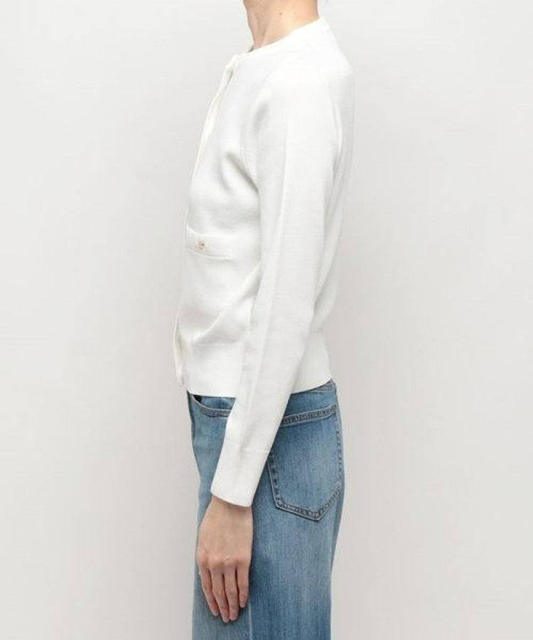 allureville ◇ポケットクルーカーディガン オフホワイト (02)