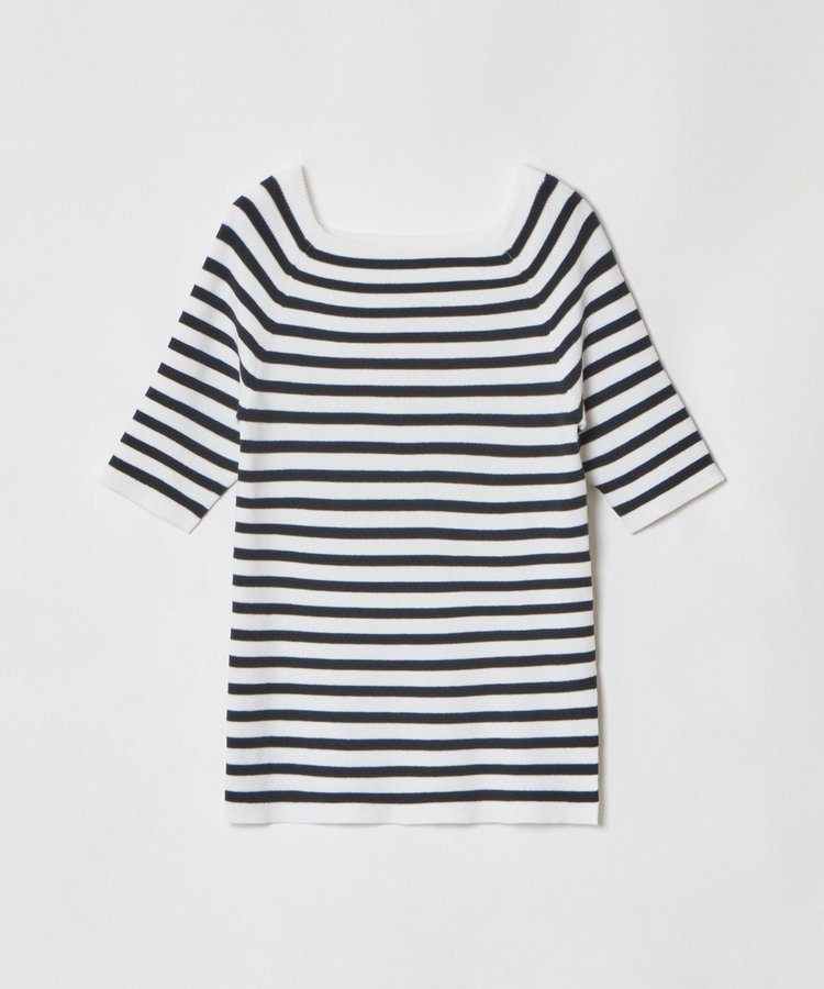 allureville 2WAY ネック5分袖プルオーバー ネイビー (67)