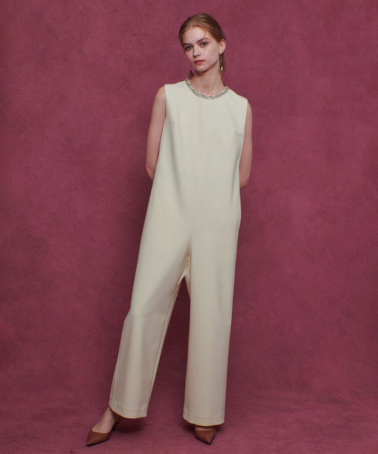 LOULOU WILLOUGHBY 【LOULOU WILLOUGHBY】ビジューオールインワン アイボリー (04)