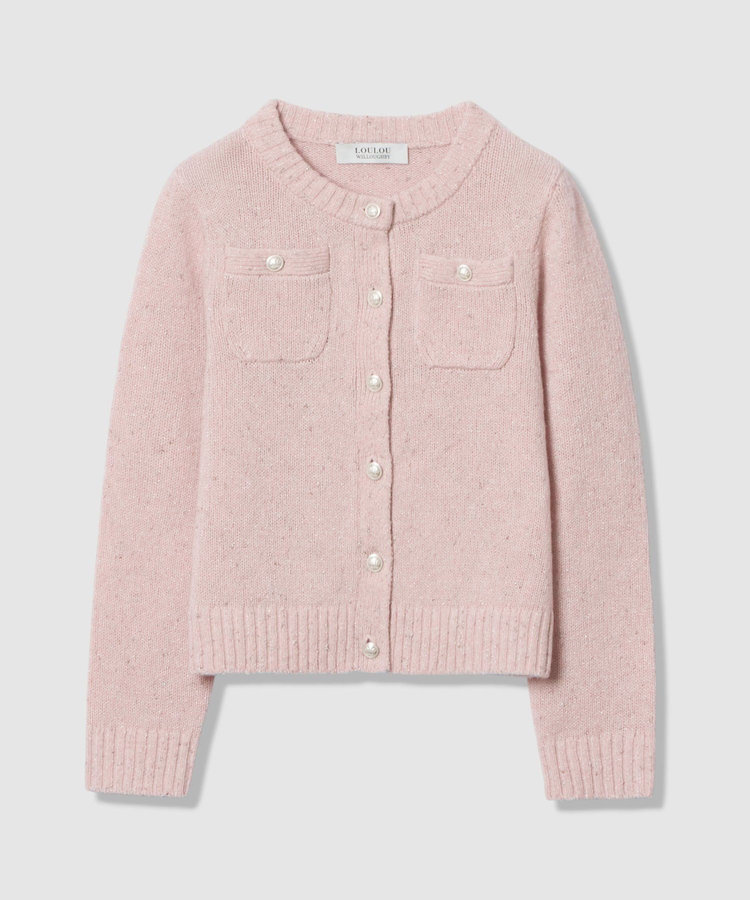 LOULOU WILLOUGHBY 【LOULOU WILLOUGHBY】GRAINYラメカーディガン ピンク (41)