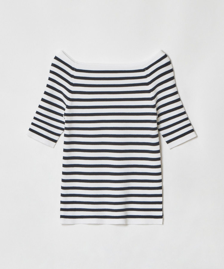 allureville 2WAY ネック5分袖プルオーバー ネイビー (67)