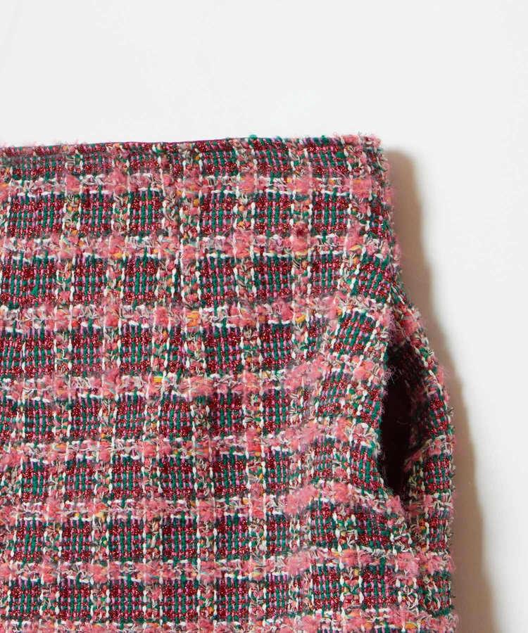 LOULOU WILLOUGHBY 【LOULOU WILLOUGHBY】TOURNIERツイードショートパンツ ピンク (41)