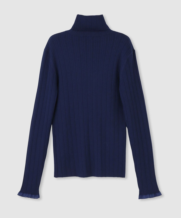 LOULOU WILLOUGHBY 【LOULOU WILLOUGHBY】ハーフチューブラータートルプルオーバー ネイビー (65)