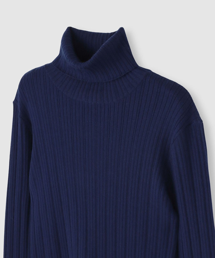 LOULOU WILLOUGHBY 【LOULOU WILLOUGHBY】ハーフチューブラータートルプルオーバー ネイビー (65)