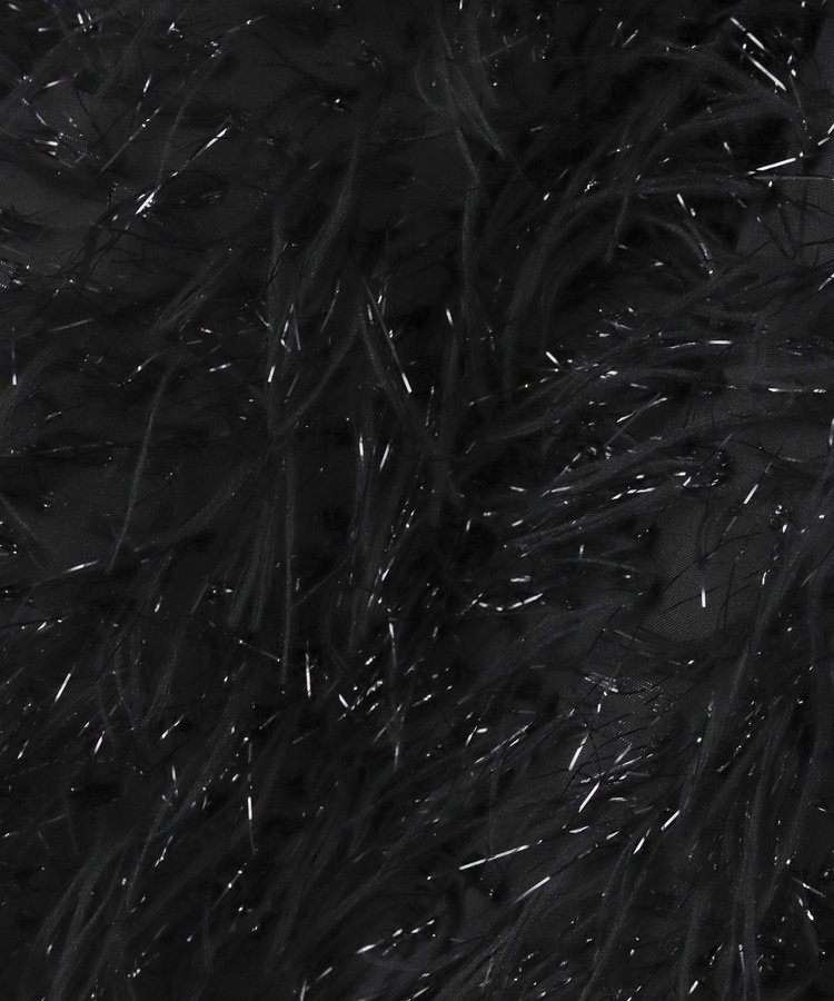 allureville フェザージャガード Iラインスカート ブラック (95)