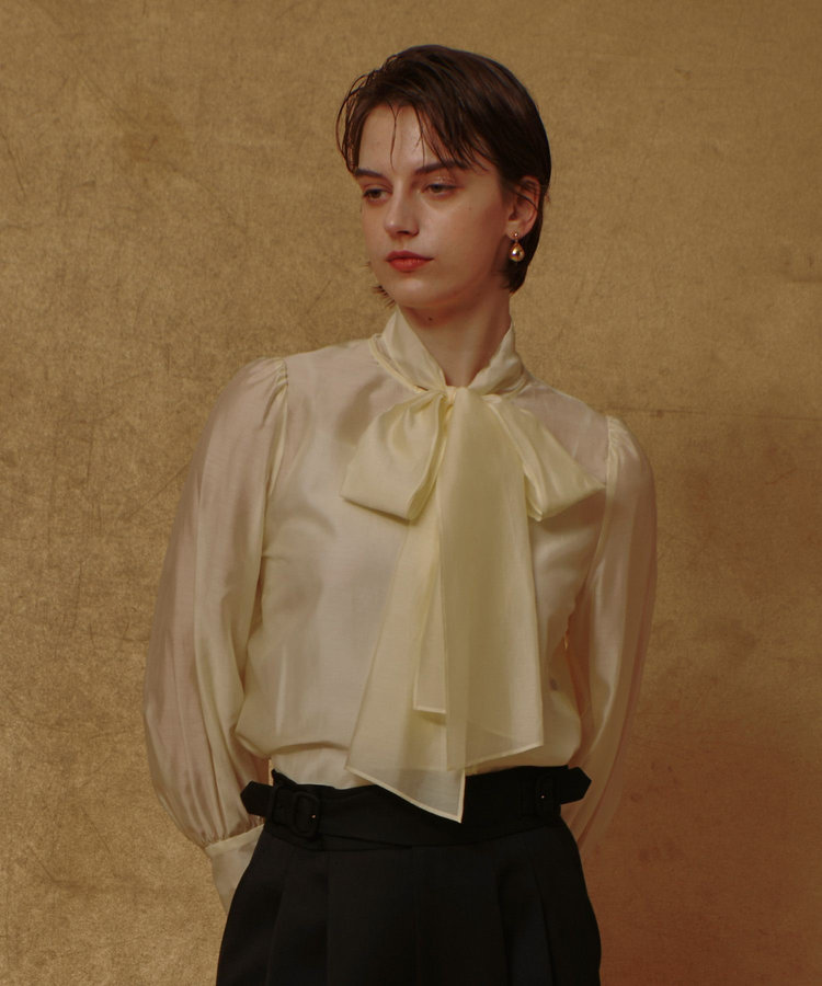 オーガンザボウブラウス|allureville OFFICIAL SITE / ONLINE SHOP