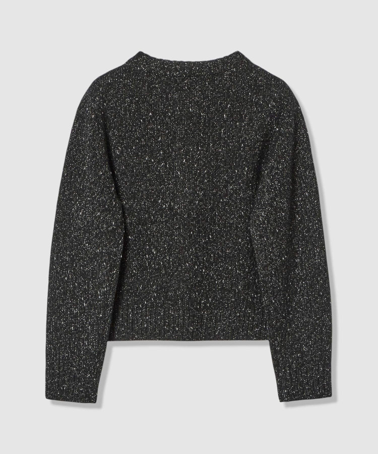 LOULOU WILLOUGHBY 【LOULOU WILLOUGHBY】GRAINYラメカーディガン ブラック (95)