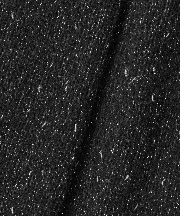 LOULOU WILLOUGHBY 【LOULOU WILLOUGHBY】GRAINYラメカーディガン ブラック (95)