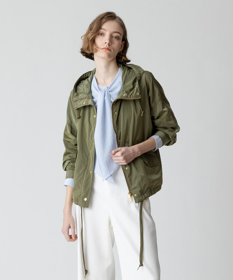 allureville リモンタナイロンモッズブルゾン カーキ (76)