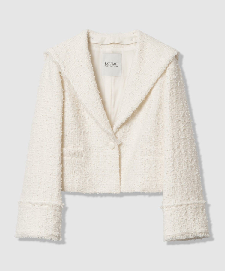 LOULOU WILLOUGHBY】パピヨンツイードジャケット サイズ1 LOULOU