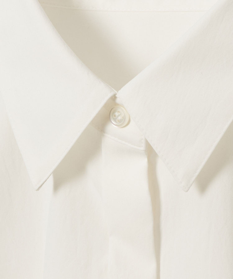 allureville ダブルカフスタックシャツ ホワイト (01)
