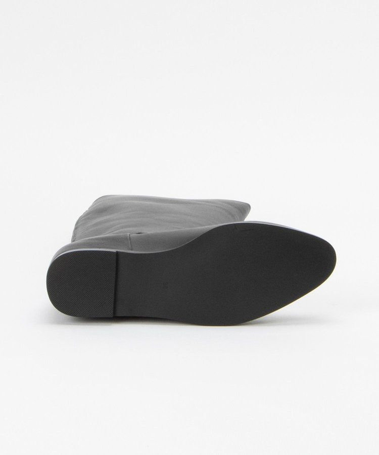 allureville バックジップロングブーツ ブラック (95)