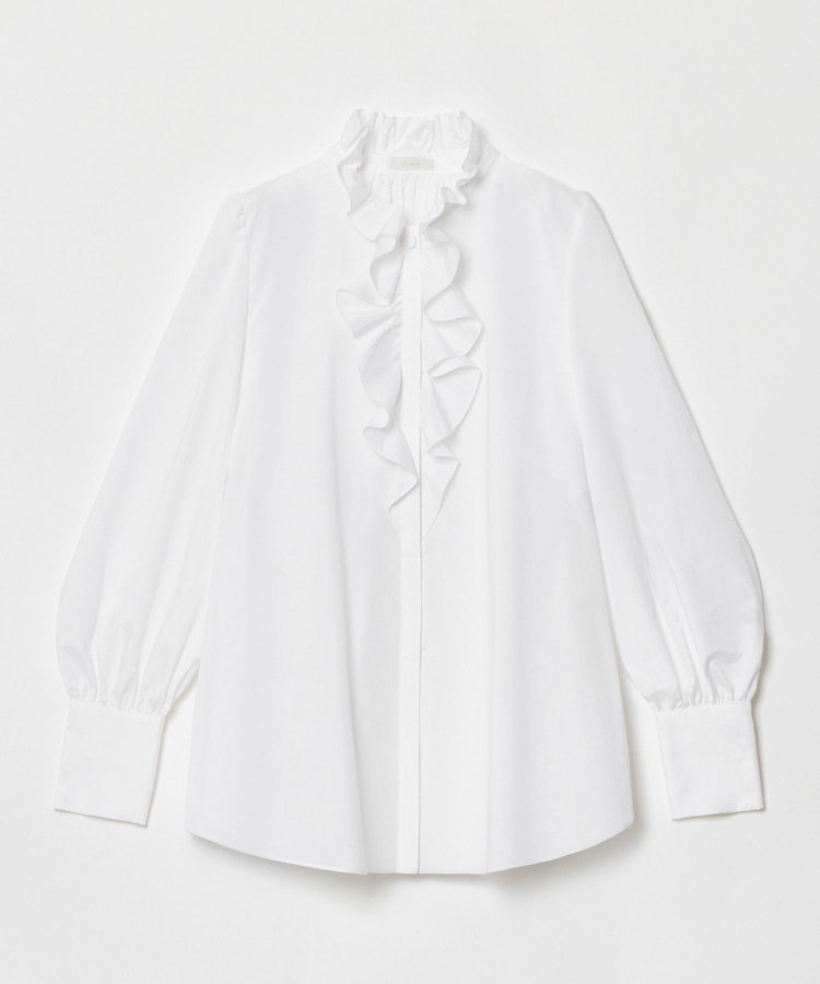 フロントフリルネックシャツブラウス|allureville OFFICIAL SITE