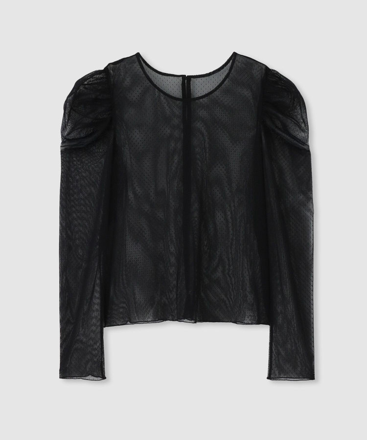 ◇【LOULOU WILLOUGHBY】ドットチュールジコスリーブプルオーバー