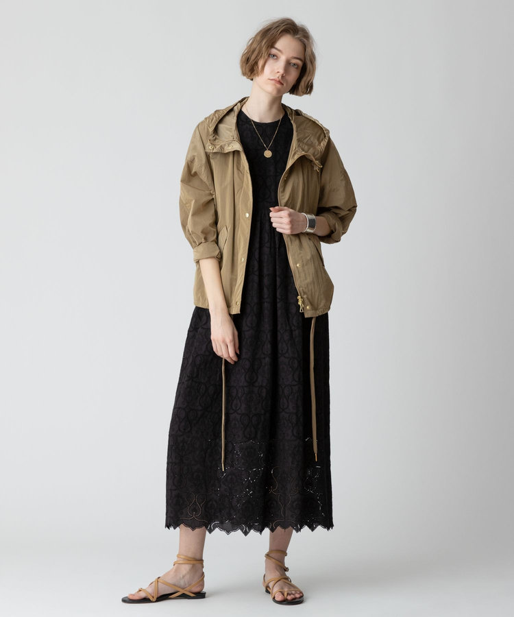 allureville リモンタナイロンモッズブルゾン ベージュ (11)