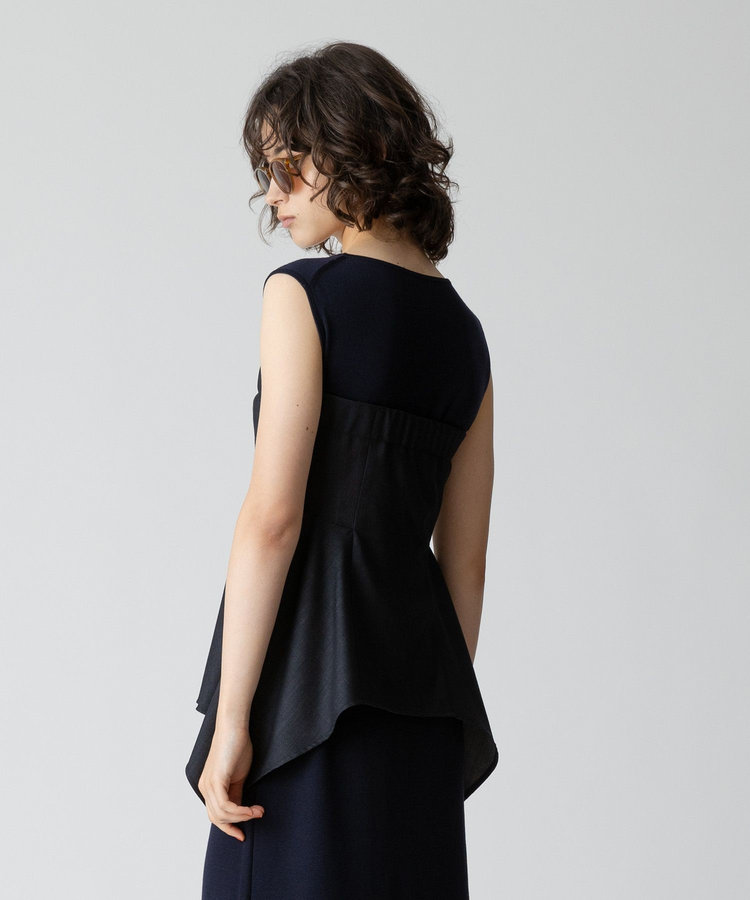 allureville ウールデニムイレヘムビスチェ ネイビー (65)