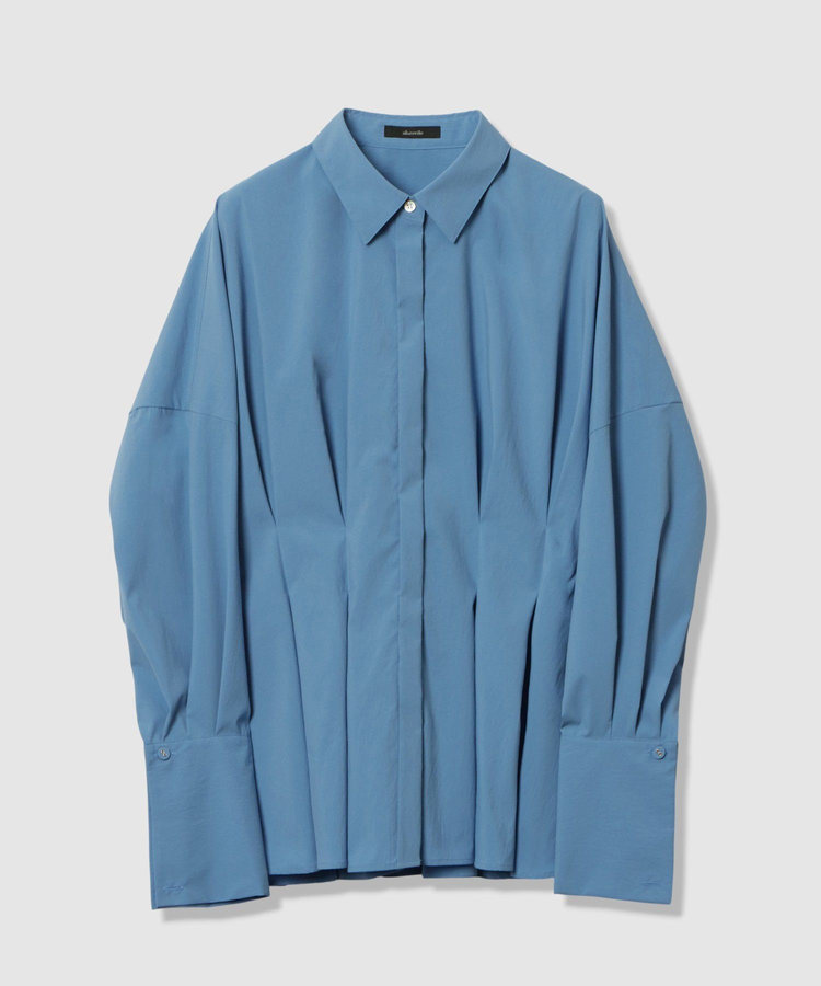 allureville ダブルカフスタックシャツ ブルー (61)