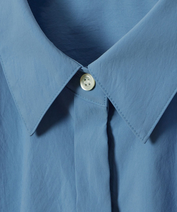 allureville ダブルカフスタックシャツ ブルー (61)