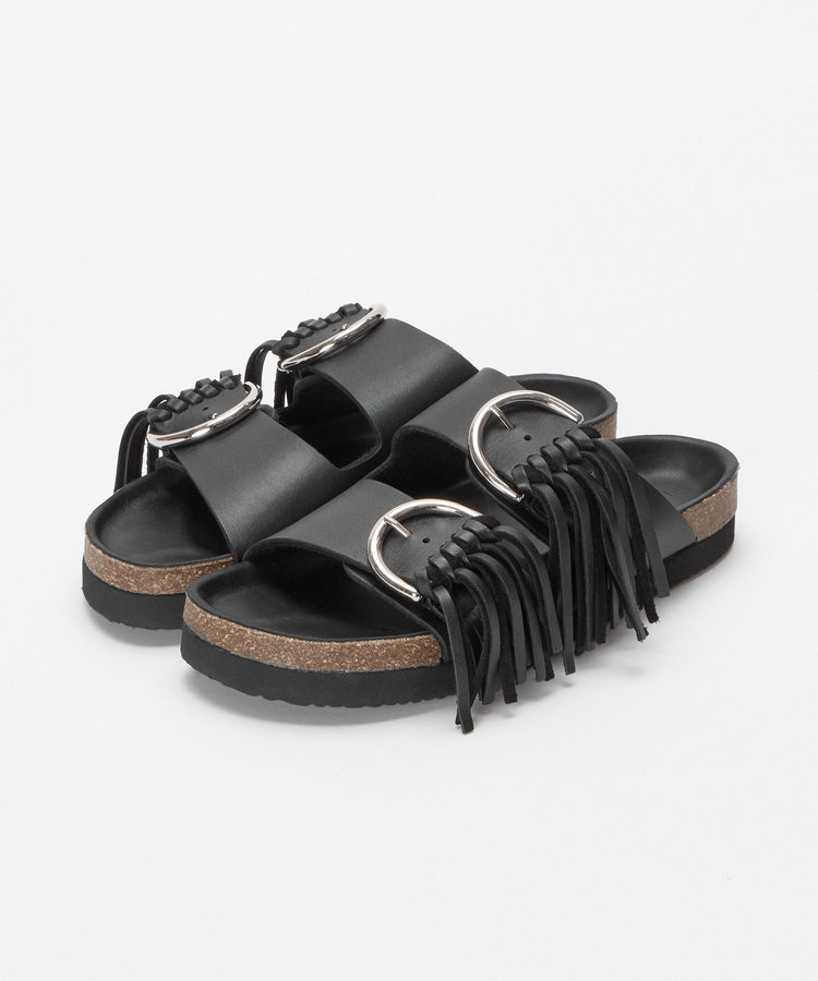 buying  【PIPPICHIC(ピッピシック)】 ELSA 7 FOOTBED SANDAL ブラック (95)