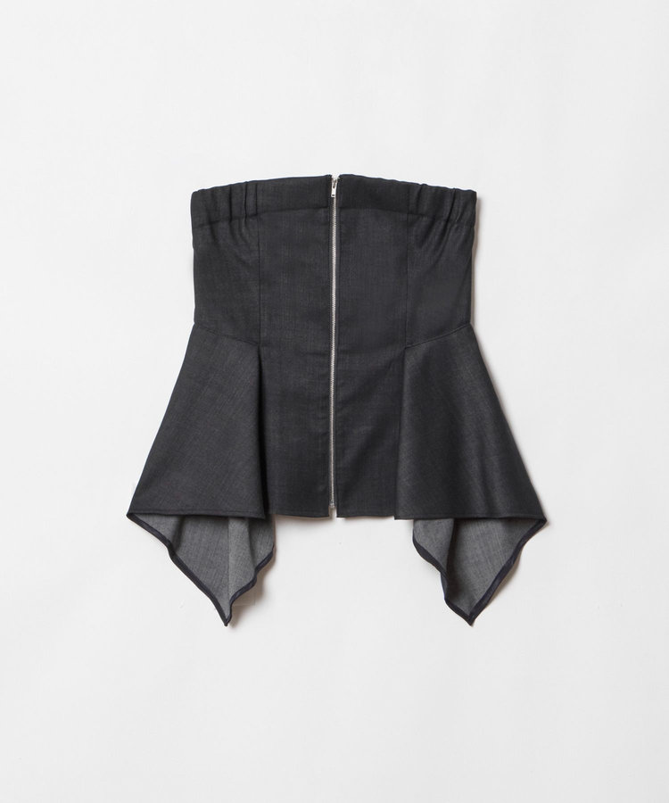 allureville ウールデニムイレヘムビスチェ ネイビー (65)