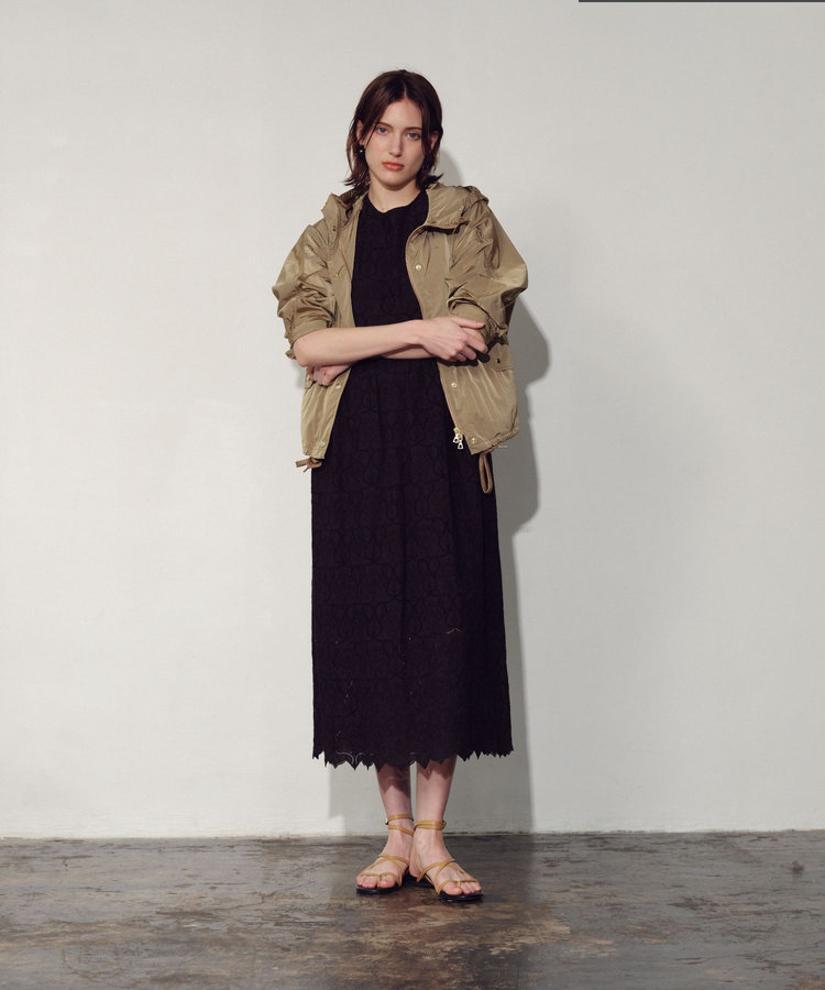 allureville リモンタナイロンモッズブルゾン ベージュ (11)