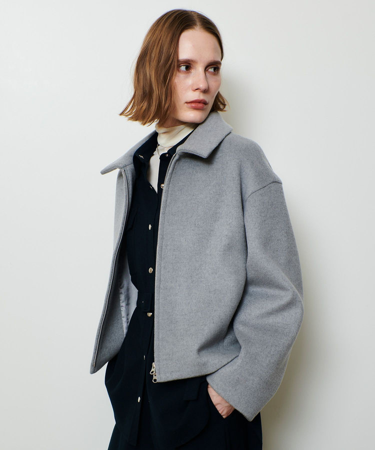 ジーロンラムステンカラーブルゾン|allureville OFFICIAL SITE