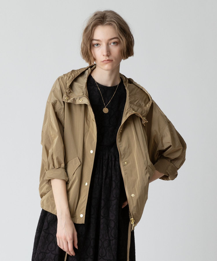 allureville リモンタナイロンモッズブルゾン ベージュ (11)